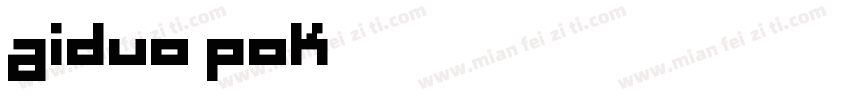 aiduo pok字体转换
